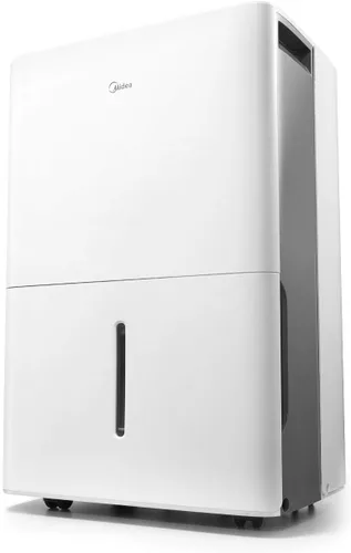 Vista 2 de Midea Deshumidificador de 4,500 pies cuadrados (blanco) + manguera de agua Camco TastePURE de 10 pies cuadrados prémium para autocaravana y caravana
