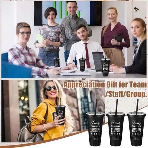 Vista 6 de Skylety - Vaso de regalo de agradecimiento a los empleados para equipo Negro