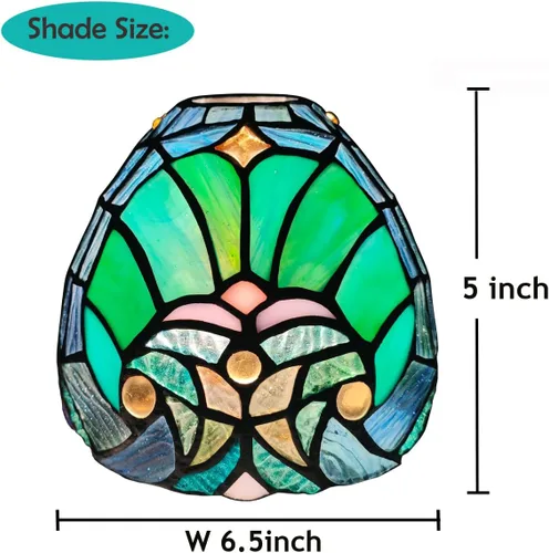 Vista 2 de Tiffany - Pantalla de lámpara de 7 pulgadas para candelabros