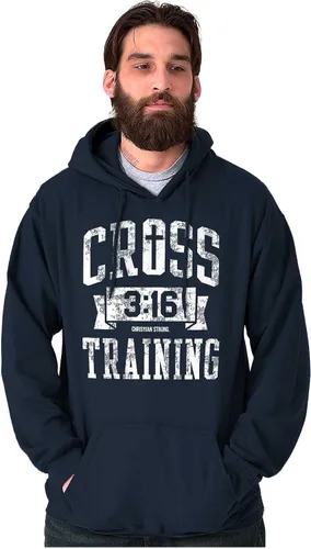 Vista 4 de Brisco Brands Cross Training 316 Christian Sudadera con capucha para mujer y hombre
