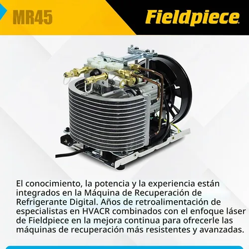 Vista 4 de Fieldpiece MR45 equipo de recuperación