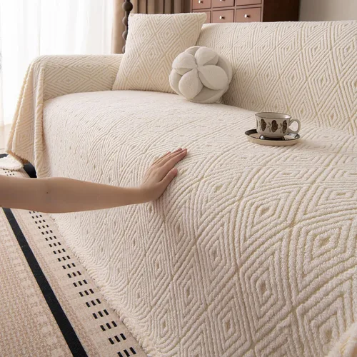 Vista 99 de ROOMLIFE Manta de sofá estilo azteca boho para sillones de 2/3 cojines, fundas de sofá lavables y antideslizantes aptas para mascotas, protector