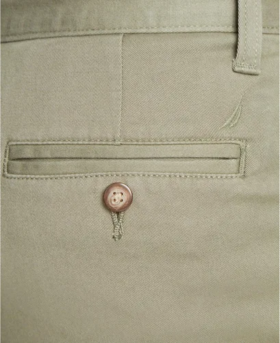 Vista 5 de Nautica Pantalón Chino de Corte Clásico con Frente Plano Elástico Sólido Deck para Hombre