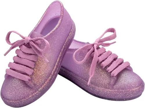 Vista 6 de mini melissa Tenis de cadera para niños Escarcha Lila