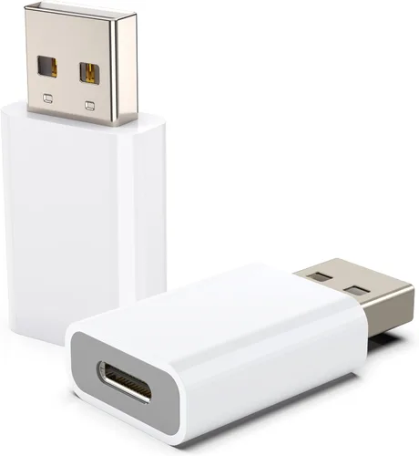 Vista 16 de LMUBOY Adaptador USB a USB-C, compatible con Apple MagSafe Watch 7/8/9/10/SE/Ultra, adaptador tipo C hembra a USB macho para iPhone 16 15 14 13 12