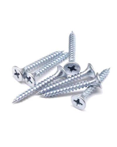 Vista 5 de IMScrews 100 tornillos para paneles de yeso de 1 pulgada, Phillips de cabeza plana #6, rosca fina, punta afilada, ideales para paneles de yeso