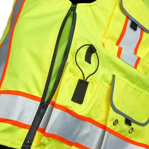 Vista 3 de J. J. Keller & Associates, Inc. Chaleco de seguridad de invierno tipo R Clase 2, SAFEGEAR ANSI Type R Class 2, Work Vest for Construction, Road