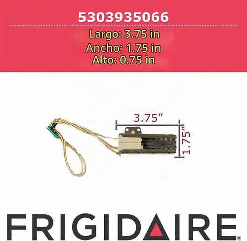 Vista 3 de Frigidaire 5303935066 - Encendedor de quemador para quemadores de horno, dorado