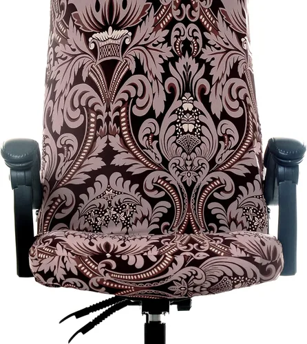 Vista 4 de WOMACO Fundas para Silla de Oficina Estampadas, Funda Elástica para Silla de Computadora Funda Universal para Silla de Jefe Estilo Simplismo Moderno