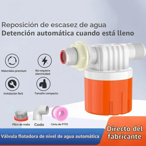 Vista 3 de Válvula de bola flotante para tanque de agua, bebedero automático con válvula flotante de control de nivel de agua Aqua Pulse para piscina