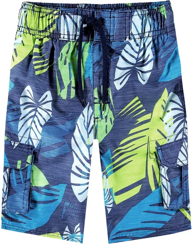 Vista 40 de Kanu Surf Traje de baño de playa con protección UPF 50+ de secado rápido para niños Dominica Verde