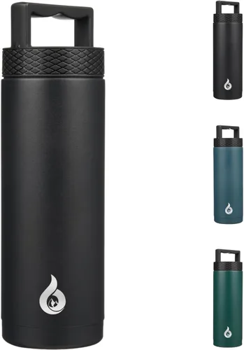 Vista 41 de BJPKPK Botella de agua aislada de un galón (128 onzas), de acero inoxidable, apta para lavavajillas, jarra sin BPA con mango ergonómico y parte
