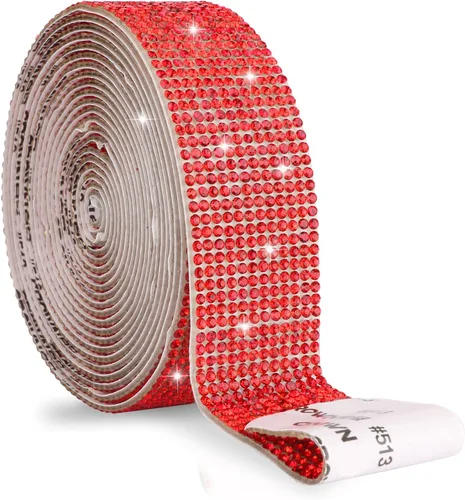 Vista 32 de Cinta de cristal autoadhesiva, calcomanías de diamantes de imitación para envoltura de regalos, manualidades, proyectos de decoración, bodas Negro
