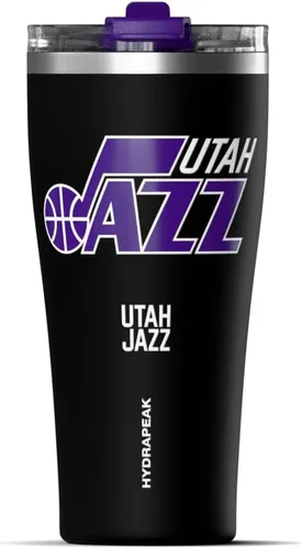 Vista 11 de Hydrapeak Atlanta Hawks - Botella de agua de acero inoxidable aislada al vacío de 30 onzas con licencia oficial de la NBA, con tapa con popote, a
