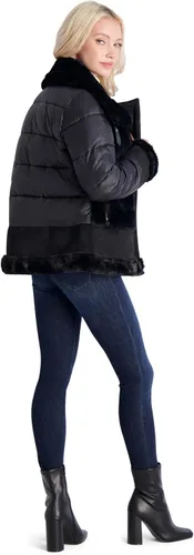 Vista 6 de TAHARI Women's Saylor Mixed Media Puffer Coat