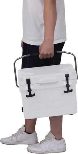 Vista 11 de Coastland Bay Series Cooler Premium - Enfriador rotomoldeado aislado para uso diario, pequeño baúl de hielo para espacios reducidos