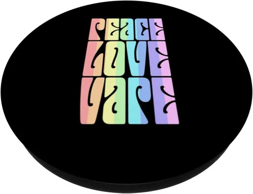 Vista 2 de Peace Love Vape - PopSockets de moda pastel intercambiables PopGrip