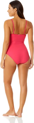 Vista 17 de Anne Cole Maillot Solid traje de baño de una pieza para mujer