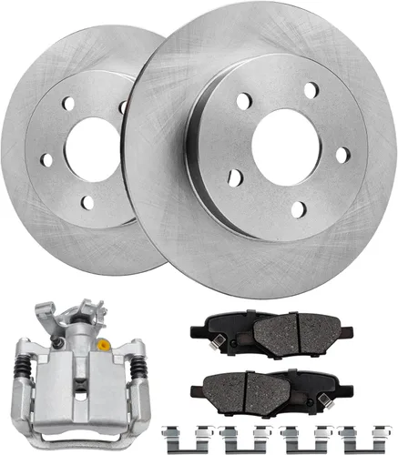 Vista 52 de Detroit Axle - 4 rotores de freno para Ford 1994-2004 Mustang, rotores de freno de disco delanteros y traseros 1995 1996 1997 1998 1999 2000 2001