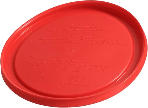 Vista 3 de Pyrex 7201-PC Tapas redondas de 6.5 pulgadas, para recipientes de vidrio. Paquete de 4 unidades., Paquete de 4, Rojo Fits 7201 4-Cup Glass Bowls