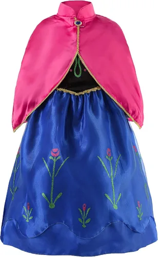 Vista 2 de JerrisApparel Vestido de princesa para fiesta de nieve, disfraz de reina para cosplay