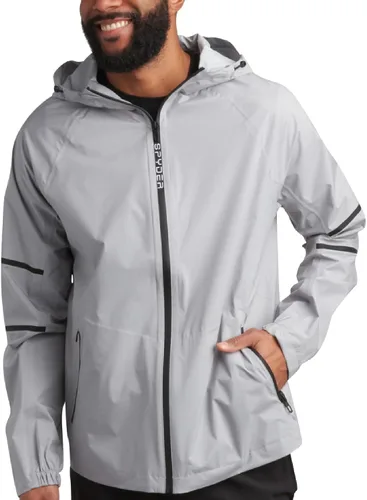 Vista 12 de Spyder Chaqueta impermeable para hombre - Cortavientos con capucha ligera e Negro