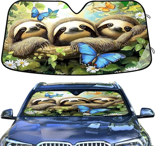 Vista 21 de Parasol para parabrisas de automóvil de tiburón para ventana delantera, accesorios interiores para automóvil SUV