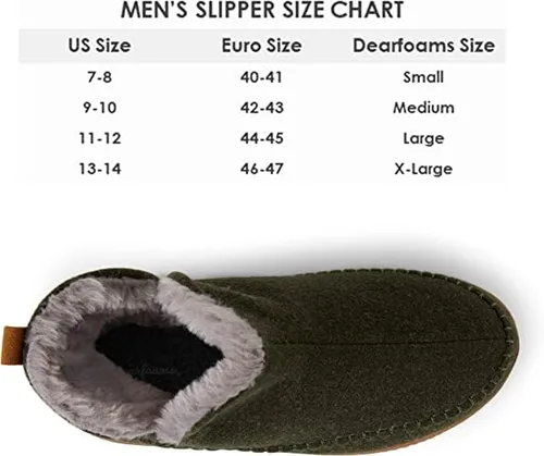 Vista 4 de Dearfoams Alpine Brixen - Botas cómodas de espuma viscoelástica para interiores y exteriores para hombre