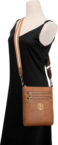 Vista 98 de Montana West Bolsos cruzados para mujer con múltiples bolsillos y correa ajustable