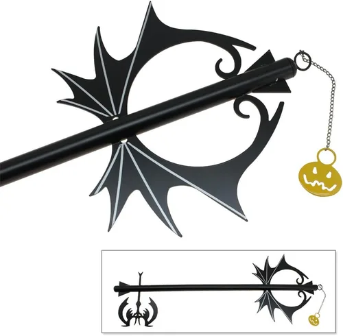 Vista 2 de Réplica de espada Oblivion del videojuego Kingdom Hearts versión Halloween "Pumpkin Hearts