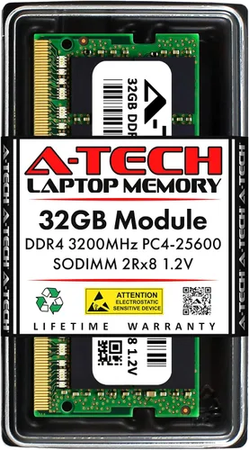 Vista 25 de A-Tech 4 GB de RAM para portátiles Acer Nitro 5 DDR4 2400MHz SODIMM PC4-19200 (PC4-2400T) módulo de actualización de memoria