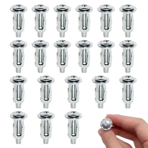 Vista 10 de Anclajes de Pared Huecos con Tornillos de Servicio Pesado, Pernos Molly de Acero al Carbono Galvanizado en Zinc Anclajes de Pared para Paneles