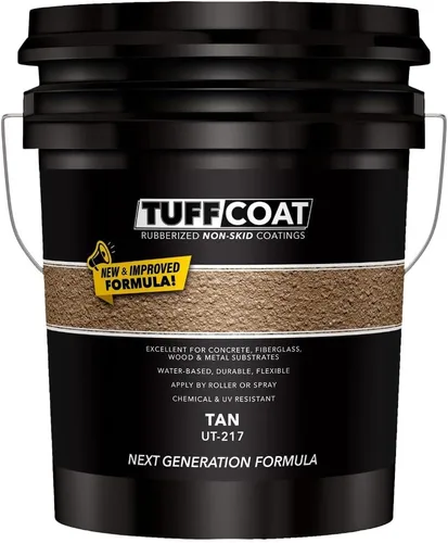 Vista 30 de TUFF Coat UT-100 revestimiento antiderrapante, 1 galón Blanco