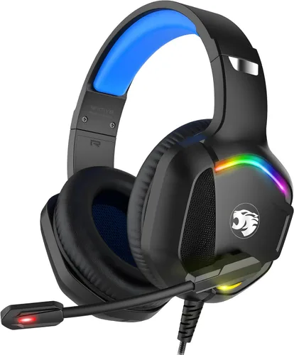 Vista 12 de IMYB A36 Auriculares para juegos con micrófono estéreo para PC, PS5, Xbox Negro