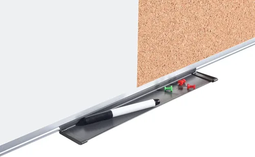 Vista 7 de MasterVision Maya - Tablero de anuncios combinado, borrado en seco/corcho, 48 x 72 pulgadas, pizarra blanca/tablero de corcho con marco de aluminio