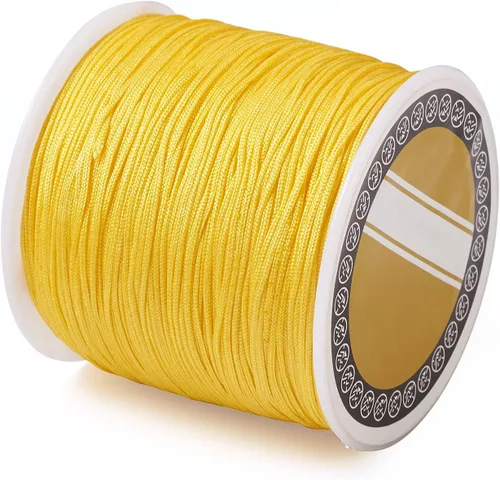 Vista 46 de Cheriswelry 8 rollos de 49 yardas/rollo de 0.031 in de hilo de nailon para macramé, cordón de nudo chino para pulsera tejida personalizada