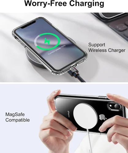 Vista 84 de HOOMIL Funda para iPhone 7 Plus/iPhone 8 Plus de 5.5 Pulgadas, sin amarillamiento, protección contra caídas, cubierta trasera dura transparente
