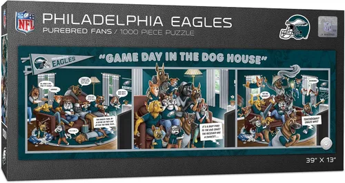 Vista 8 de YouTheFan NFL Game Day in The Dog House - Rompecabezas de 1000 piezas