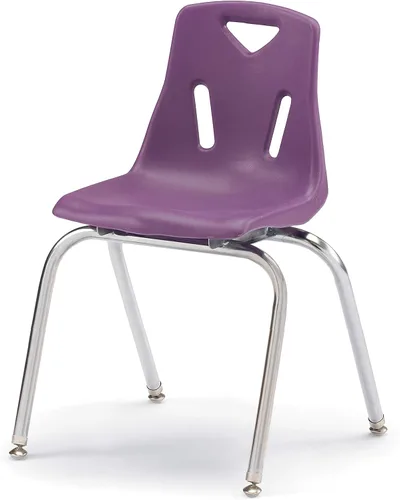 Vista 37 de Berries silla apilable con patas cromadas