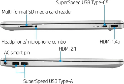 Vista 5 de HP Laptop HD insignia con pantalla táctil de 15.6 pulgadas para negocios, Intel i3-1115G4 hasta 4.1 GHz (Beat i5-1035G4), 8 GB de RAM, SSD NVMe