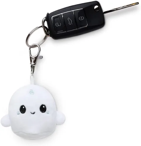 Vista 2 de TeeTurtle - Llavero de peluche (fantasma feliz)