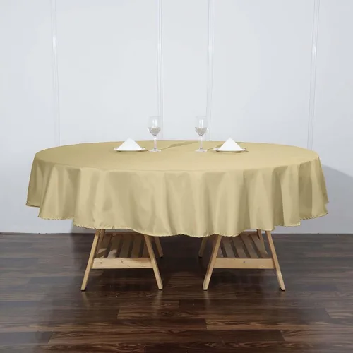 Vista 101 de Efavormart - Mantel cuadrado de lino de poliéster sin costuras, 54 x 54 pulgadas, color beige, para banquetes de boda, fiesta, restaurante