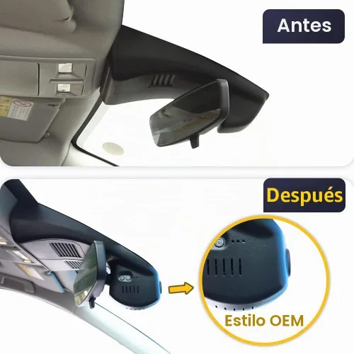 Vista 3 de Fitcamx Cámara de tablero 4K adecuada para Mazda 3 2019 2020 2021 2022 2023 Select Premium Turbo Carbon 2.0 2.5S (OBD), aspecto OEM, video UHD