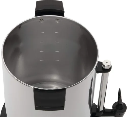 Vista 3 de West Bend Urna de café comercial de aluminio altamente pulido con control automático de temperatura, gran capacidad con preparación rápida y fácil