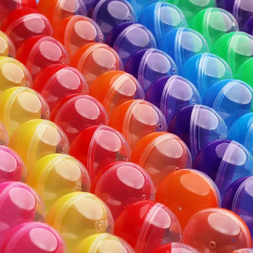 Vista 10 de Máquina expendedora de cápsulas, cápsulas redondas translúcidas vacías 100 unidades de 2 pulgadas – Cápsulas de máquina de chicles a granel