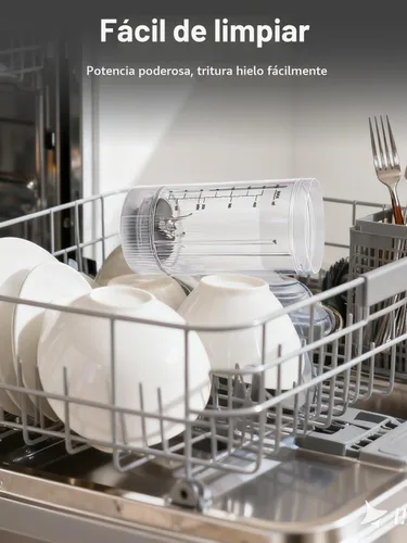 Vista 9 de RITUS VORTEX Pro - Licuadora portátil con recipiente extraíble para licuadoras de hielo, 3 programas, sin BPA, de 20 onzas, anillo magnético, apto