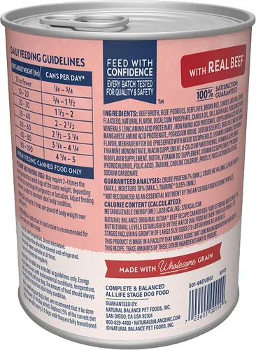Vista 2 de Natural Balance Ultra Premium Alimento húmedo para perro, Carne
