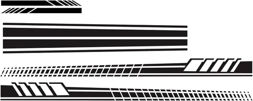 Vista 2 de Calcomanías Deportivas de Rayas de Carrera para Coche, Estilo DIY, Decorativas para Capó, Espejo Retrovisor, Falda Lateral, Vinilo Universal