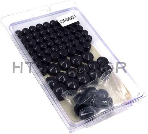 Vista 4 de MT247-003-BK Tapas Superiores de Pernos Negros Compatibles con Harley Davidson Dyna Glide Twin Cam 1991-2012