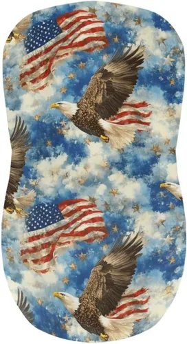 Vista 4 de American Eagle - Juego de 2 fundas para taburetes de bar para sillas de comedor, impermeables, antideslizantes, tamaño universal